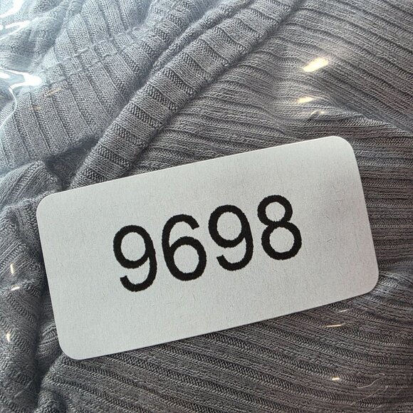 Womens Forever 21 Gray Ribbed Bodycon Mini Dress Long Sleeve 1/4 Zip Rayon S - Picture 7 of 7